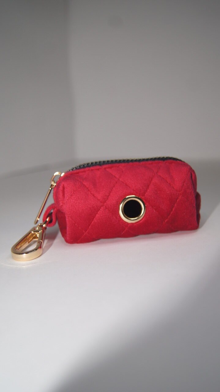 Porta bolsas Velvet Rojo - Imagen 2