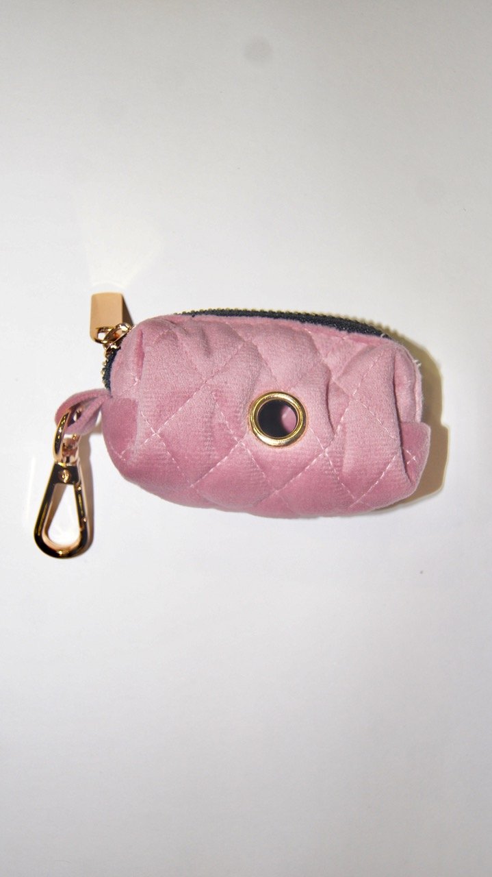 Porta Bolsas Velvet Rosa