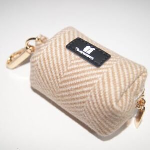 Porta bolsas Tweed Marrón